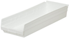 Akro-Mils 346 cu in White Industrial Grade Polymer Shelf Storage Bin - 23 5/8 in Length - 8 3/8 in Width - 4 in Height - 1 Compartments - 30184 WHITE - 30184 WHITE - R. S. Hughes Company, Inc.