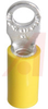 Insulated Vinyl Ring Terminal For Wire Range 12-10 Stud Size #10, Yellow - 70092640 - Allied Electronics, Inc.