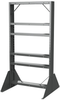 Akro-Mils Easy Flow 900 lb Powder Coated Steel 13 ga Double Sided Fixed Rack - 36 in Overall Length - Bins Not Included - 31625RACK - 31625RACK - R. S. Hughes Company, Inc.