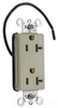 Duplex/Single Receptacle - PT26362-SCI - Hubbell Wiring Device-Kellems