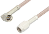 SSMA Male to SSMA Male Right Angle Cable 12 Inch Length Using RG316 Coax, RoHS - PE36573LF-12 - Pasternack