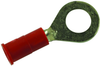 Terminal, Ring Tongue, 1/4In, Crimp, Red; Stud Size - Metric 3M - 95C2827 - Newark, An Avnet Company