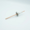 Power Feedthrough, 12000 Volts, 180 Amps, 1 Pin, 0.25″ Copper Conductor, 1.57″ QF / KF Flange - A0118-7-QF - MPF Products, INC.