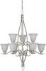 2100-09-55 Large Chandeliers-Glass Shade - 782092 - Capital Lighting, Inc.