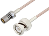 Snap-On BMA Jack to BNC Male Cable 12 Inch Length Using RG316 Coax - PE3C4948-12 - Pasternack
