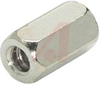 Standoff; Hex; Brass; Female-Female; 4-40 Thread; .188