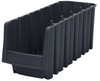 Akro-Mils 15 lb Black Industrial Grade Polymer Stacking Storage Bin - 11 7/8 in Length - 8 3/8 in Width - 5 in Height - 1 Compartments - 30718BLACK - 30718BLACK - R. S. Hughes Company, Inc.
