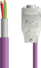 PB4110151S10 - LAPP UNITRONIC® PROFIBUS Cordsets 22 AWG / 1 pair Bus - Violet PVC - Wire Leads / D-sub Straight connectors - 10m - OLFPB4110151S10 - Lapp Tannehill