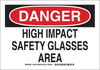 Brady B-302 Polyester Rectangle White Personal Protection Equipment (PPE) Sign - 14 in Width x 10 in Height - Laminated - TEXT: DANGER - 128765 - 754473-77679 - R. S. Hughes Company, Inc.