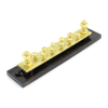 Littelfuse M-449 Terminal Block Common Busbar Solid Brass, 10-Gang, 8-32 Studs, 150A - 47240 - Waytek, Inc.