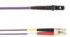 1-m, LC-MTRJ, 50-Micron, Multimode, Plenum, Violet Fiber Optic Cable -- FOCMP50-001M-LCMT-VT - Image