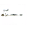 GSM 16dBi Yagi Antenna With RG58 White (L-3Mtr) Cable + SMA Male St. Connector - ET-GS16Y4-2WL3-SMS - Eteily Technologies India Pvt. Ltd.