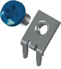Slim-Line PC Screw Terminal, 45°- Blue screw Unassembled - 8185-5 - Keystone Electronics Corp.