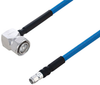 Plenum 4.3-10 Male Right Angle to SMA Male Low PIM Cable 12 Inch Length Using SPP-250-LLPL Coax Using Times Microwave Parts - PE3C6245-12 - Pasternack