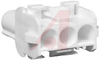 Connector, Soft Shell; Universal MATE-N-LOK; 3; Receptacle (Cap); Nylon; White - 70083525 - Allied Electronics, Inc.