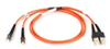 Multimode, 50-Micron Duplex Fiber Optic Cable, PVC, ST-SC, 1-m (3.2-ft.) - EFN6024-001M - Visual Sound, Inc.