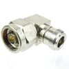 RA N Male (Plug) to N Female (Jack) Adapter, Silver Plated Brass Body, High Temp, 1.47 VSWR - SM4536 - Fairview Microwave Inc.