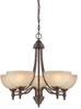 28925-ORB Mid. Chandeliers-Glass Up - 360325 - Capital Lighting, Inc.