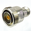 7/16 DIN Female (Jack) to SC Female (Jack) Adapter, Nickel Plated Brass Body, High Temp, 1.25 VSWR -- SM4644 - Image