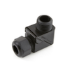 Sealcon ED13NA-BK Liquid Tight Nylon Strain Relief Dome Elbow, 1/2