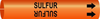 Brady Bradysnap-On B-915 Black on Orange Plastic Snap-On Pipe Marker - 1 1/4 in Character Height - Printed Msg = SULFUR - 4367-C - 754473-68002 - R. S. Hughes Company, Inc.