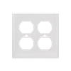 2-Gang Duplex Wall Plates, Metal Standard Size Glossy Finish - 22SFS - Suzhou Ele Mfg Co., Ltd.