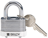 White Key Retaining Steel Padlock - 143134 - Brady Corporation
