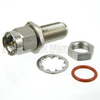 Bulkhead SMA Male (Plug) to SMA Female (Jack) Adapter, Passivated Stainless Steel Body, High Temp, 1.25 VSWR - SM4927 - Fairview Microwave Inc.