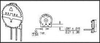 Trimmer Potentiometer, 5Kohm 1Turn Through Hole; Trimpot Type Bourns - 32K8174 - Newark, An Avnet Company