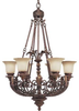P4535-75 Large Chandeliers-Glass Shade - 709288 - Capital Lighting, Inc.