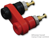 Banana Jack, Double Mini, 5A, Solder, Red; Gender Mueller Electric - 66W1164 - Newark, An Avnet Company