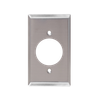 1-Gang φ35.7mm Diameter Single Device Wall Plates, Stainless Steel Standard Size Polished Finish - 81SBS - Suzhou Ele Mfg Co., Ltd.