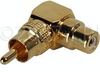 RCA Female-Male Right Angle Adapter Gold - PF-PM/RA - Visual Sound, Inc.