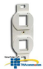 Hubbell 106 Duplex Frame - 2 Ports - BR106 - TelephoneStuff.com