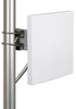 2.4 GHz to 2.5 GHz + 5.1 GHz to 7.2 GHz, 6 dBi, 4x4 MIMO Flat Panel Antenna, 4 port RG58 pigtail with N Female Connector -- KP-26-QPFP-6-NF - Image