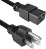 NEMA 5-15P to IEC 60320 C19, 14AWG / 3C, SJT, 60C, 98 inches - 225003-01 - Qualtek Electronics Corp.