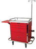 Classic Short Four Drawer Emergency Crash Cart Specialt.. - 6301 - Harloff Company, Inc. (The)