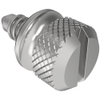 Fast Lead Screw, Medium Size, Knurled, 0.6 mm  Max. Outer Panel, Steel, Zinc Plate, Bright chromate, plus sealer - 12-13-202-11 - Southco