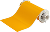 Brady B-595 Yellow Vinyl Thermal Transfer Continuous Thermal Transfer Printer Label Roll - 8 in Width - 50 ft Length - 13552 - 754473-13552 - R. S. Hughes Company, Inc.