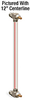 Nylon Liquid Level Gage with Shut-Off, 14” Centerline, 3/8