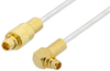 MMCX Plug to MMCX Plug Right Angle Cable 48 Inch Length Using PE-SR047FL Coax - PE38322-48 - Pasternack
