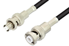 MHV Male to SHV Plug Cable 60 Inch Length Using RG223 Coax - PE34411-60 - Pasternack