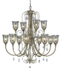 F2265/8+4MSH Large Chandeliers-Glass Shade - 373532 - Capital Lighting, Inc.