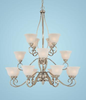 Large Chandeliers-Glass Shade - 424221 - Capital Lighting, Inc.