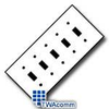 Leviton Standard Size 5-Gang Toggle Switch Wallplate - 88023 - TelephoneStuff.com