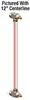 Nylon Liquid Level Gage with Shut-Off, 35” Centerline, 3/4