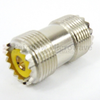 UHF Female (Jack) to UHF Female (Jack) Adapter, Nickel Plated Brass Body -- SM2101 - Image