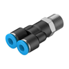 Fittings, Couplings, and Distributors - 2171-QSY-1/4-6-ND - DigiKey