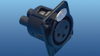 NEUTRIK XLRF 3P PNL Screw (X56) (Multiple Colors) - NC3FD-S-1-B - Visual Sound, Inc.