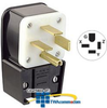 Leviton 60 Amp 250V Grounding Flush Mount Receptacle.. -- 8462-P